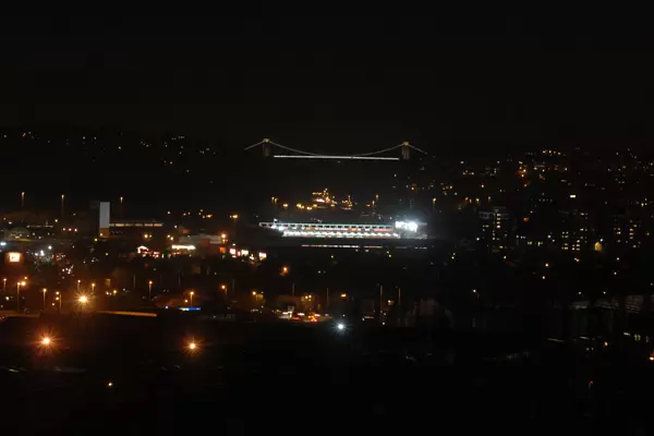 Moonlit Ashton Gate: Bristol City Football Club