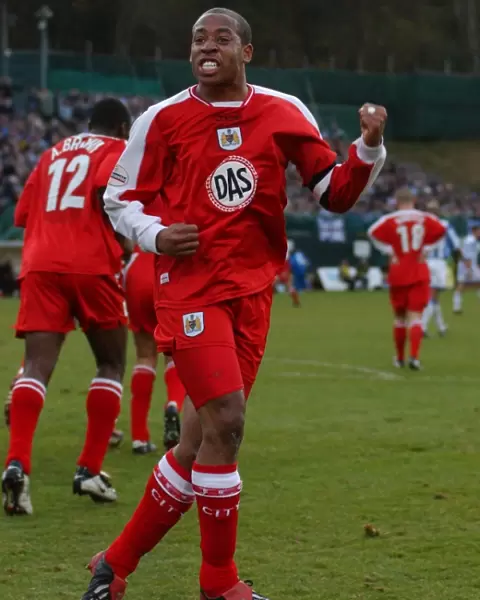 Matt Hill in Action for Bristol City Football Club (03-04)