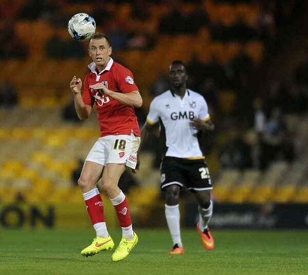 Aaron Wilbraham of Bristol City in Action Against Port Vale at Vale Park, 2014