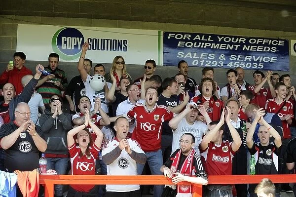 Bristol City Fans in Full Force at Checkatrade Stadium (May 2014)