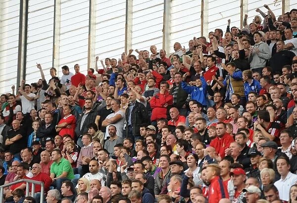 Bristol City Fans in Full Force at Coventry City's Ricoh Arena during Sky Bet League One Match, October 2014