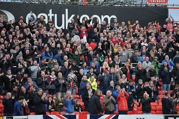Bristol City Fans Rally at Swindon Town's County Ground during Sky Bet League One Clash, 15 November 2014