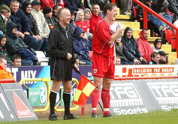 Bristol City FC: Lee Peacock's Intense Moment (02-03)