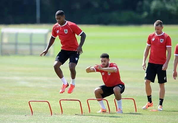 Bristol City FC: Mark Little and Derrick Williams in Training (July 2, 2014)