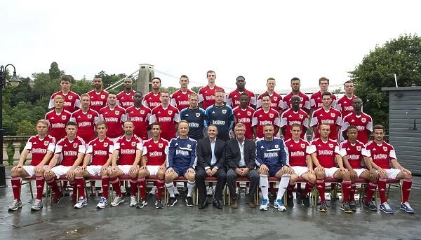 Bristol City Football Club 2013 Team Photo with Wessex Garages Sponsors