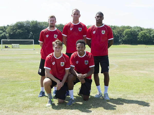 Bristol City Football Club: Wade Elliott, Aaron Wilbraham, Mark Little, Luke Freeman, Korey Smith in Training (July 2, 2014)
