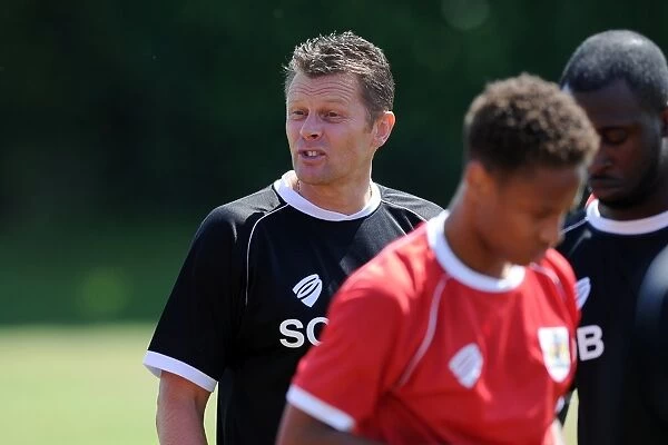Bristol City Manager Steve Cotterill Leading Training Session, July 2014