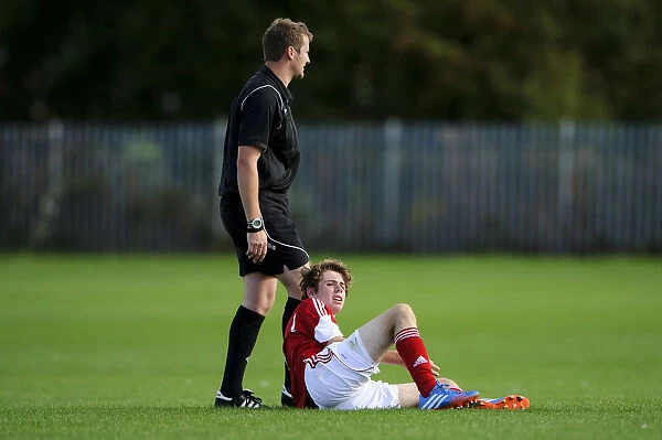 Bristol City U18's Tom Fry Suffers Injury During Match Against Brighton & Hove Albion U18s