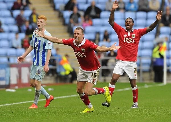 Bristol City vs Coventry City: Wilbraham and Little Contest for Throw-In