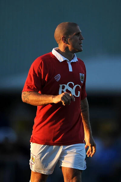 Bristol City's Adam El-Abd in Pre-Season Form at Woodspring Stadium