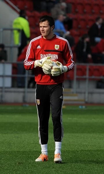 Bristol City's Dave Richards in Action against Rotherham United, Sky Bet League One, March 2014