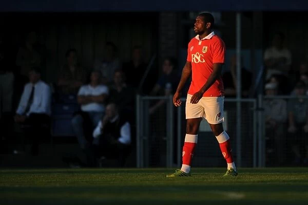 Bristol City's Jay Emmanuel-Thomas in Action against Weston Super Mare (2014)