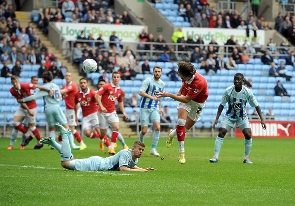 Bristol City's Luke Ayling Charges Towards Goal in Sky Bet League One Clash vs Coventry City