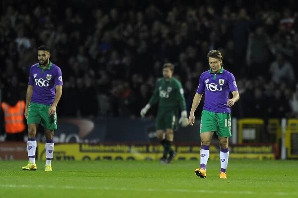 Bristol City's Luke Freeman Looks Disappointed After Swindon Town Defeat