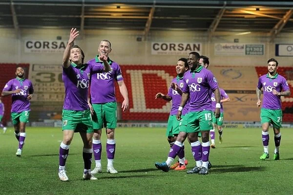 Bristol City's Luke Freeman Scores the Winning Goal Against Doncaster Rovers, Sky Bet League One, 2015