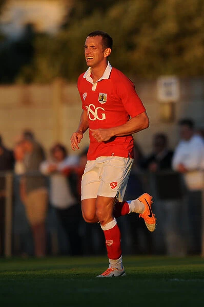 Bristol City's New Signing Aaron Wilbraham Makes Debut in Pre-Season Friendly Against Weston Super Mare (July 2014)