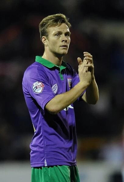 Bristol City's Todd Kane in Action at Swindon Town's County Ground, 15 November 2014