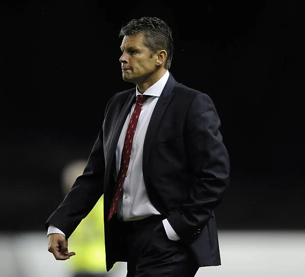 Dejected Steve Cotterill After Bristol City's 2-1 Loss to Oxford United in Capital One Cup