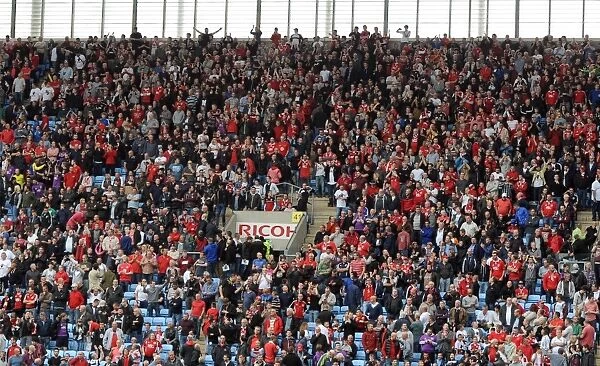 Intense Rivalry: Packed Away End at Ricoh Arena - Sky Bet League One Clash between Bristol City and Coventry City