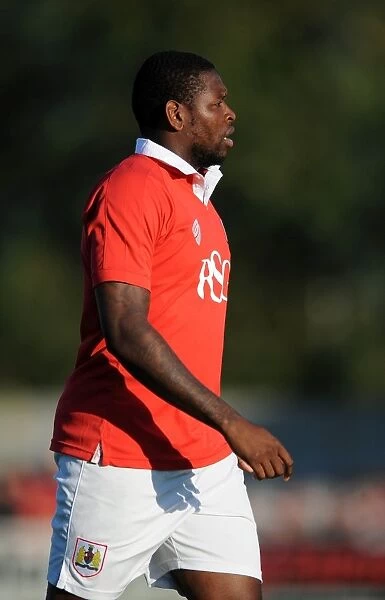 Jay Emmanuel-Thomas in Action for Bristol City against Weston Super Mare, July 2014