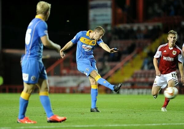 Luke Summerfield's Failed Shot: Bristol City vs Shrewsbury Town, Sky Bet League One, Ashton Gate
