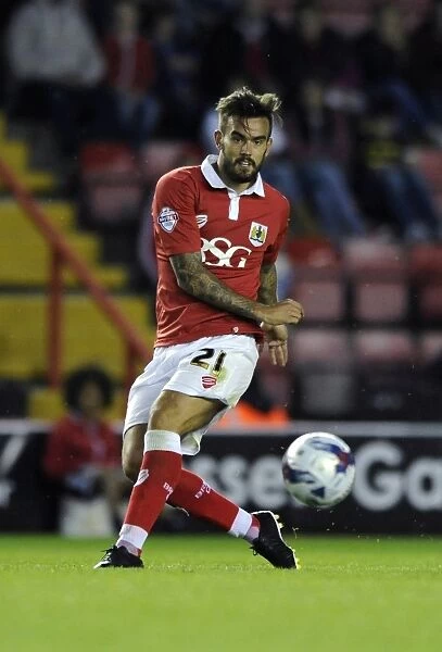 Marlon Pack of Bristol City in Action Against Oxford United, Capital One Cup First Round, 2014