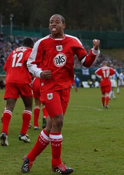 Matt Hill in Action for Bristol City Football Club (03-04)