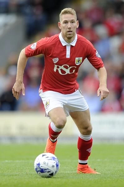 Scott Wagstaff of Bristol City in Action against Rochdale AFC at Spotland Stadium, 2014