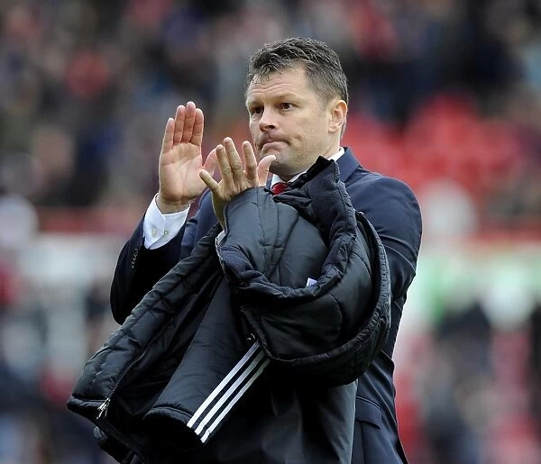 Steve Cotterill Leads Bristol City in Sky Bet League One Clash Against Preston North End (05-04-2014)