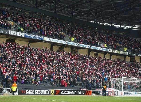Five Thousand Strong: The Sea of Bristol City Scarves at MK Dons (MK Dons v Bristol City, Sky Bet League One)