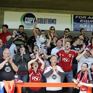 Bristol City Fans in Full Force at Checkatrade Stadium (May 2014)