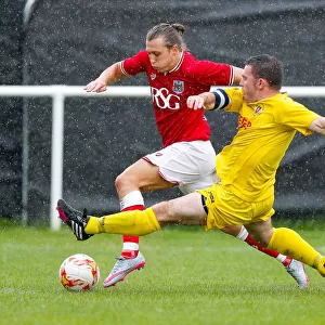 Bristol City FC: Luke Freemean in Action during Pre-Season Community Match vs. Brislington