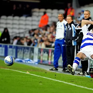 Shaun Derry of QPR Clashes with Bristol City in Championship Match, 03/01/2011