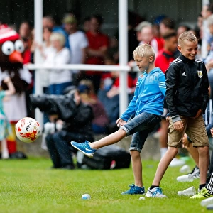 Young Fans Playing Beside the Pitch: Bristol City Pre-Season Community Match, 2015