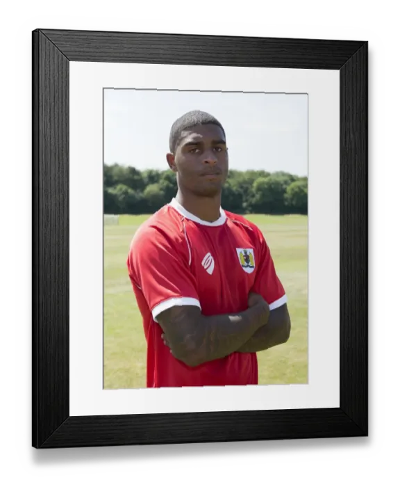 Framed Print : Bristol City Football Club: Mark Little in Training (July 2, 2014)