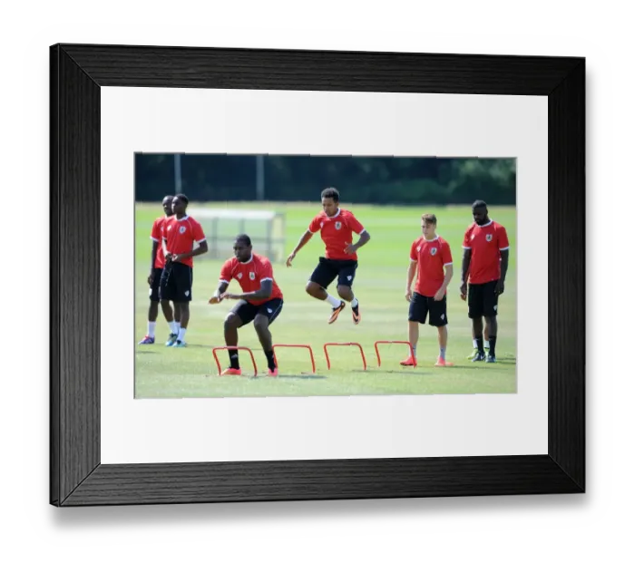 Framed Print : Bristol City Football Club: Training Session with Jay Emmanuel-Thomas, Korey Smith, and Luke Freeman (July 2014) Framed Print : Bristol City Football Club: Training Session with Jay Emmanuel-Thomas, Korey Smith, and Luke Freeman (July 2014)
