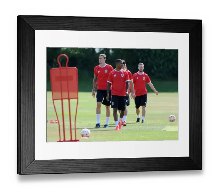 Framed Print : Bristol City Football Club: Training Session with Mark Little, Aden Flint, and Greg Cunningham (July 2014) Framed Print : Bristol City Football Club: Training Session with Mark Little, Aden Flint, and Greg Cunningham (July 2014)