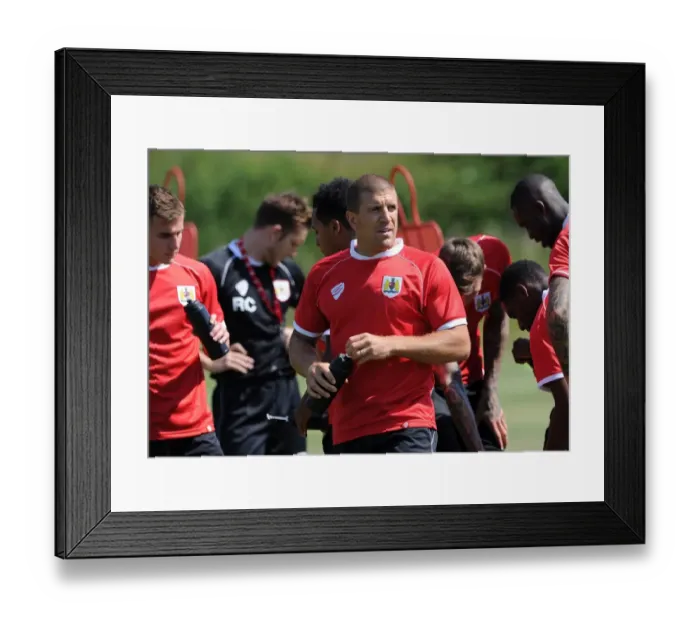 Framed Print : Bristol City Football Club: Adam El-Abd in Training (July 2, 2014)