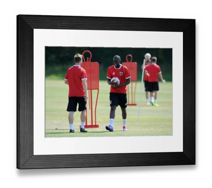 Framed Print : Bristol City's Gus Mafuta in Focus: Training Intensely (July 2, 2014) Framed Print : Bristol City's Gus Mafuta in Focus: Training Intensely (July 2, 2014)