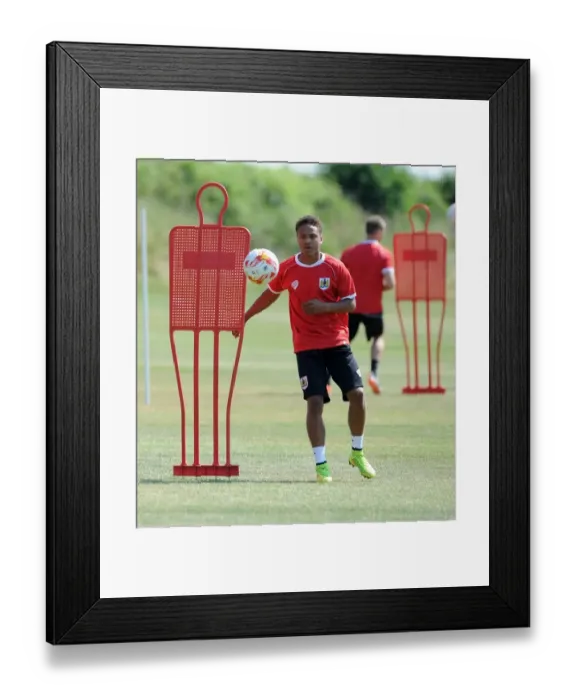 Framed Print : Bobby Reid's Focused Training: Intense Sessions at Bristol City