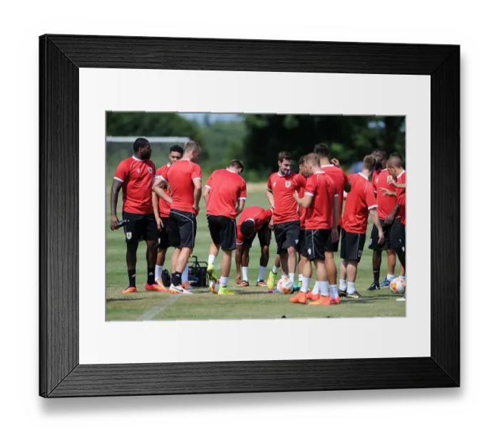Framed Print : Bristol City Football Club: July 2014 Training Sessions Framed Print : Bristol City Football Club: July 2014 Training Sessions
