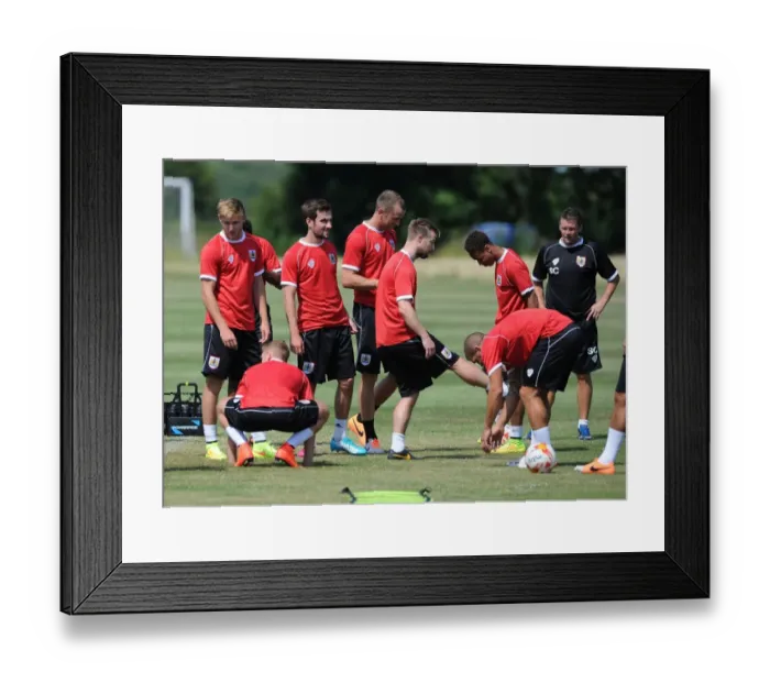 Framed Print : Bristol City Football Club: July 2014 Training Sessions Framed Print : Bristol City Football Club: July 2014 Training Sessions