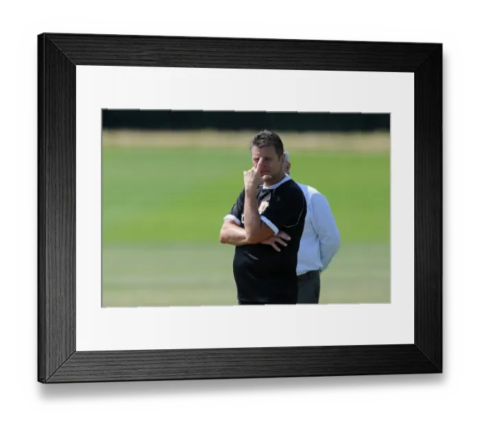Framed Print : Steve Cotterill: Leading the Charge at Bristol City Training, July 2014