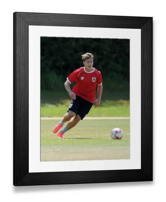Framed Print : Bristol City FC: Luke Freeman Training Focus (July 2, 2014)