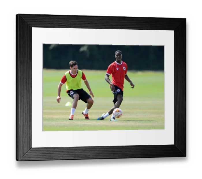 Framed Print : Bristol City FC: Training Sessions - Focus on Cunningham and Wynter Framed Print : Bristol City FC: Training Sessions - Focus on Cunningham and Wynter