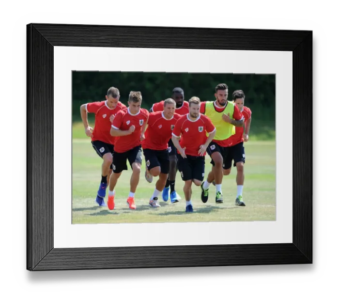 Framed Print : Bristol City Football Club: Training Sessions, July 2014 Framed Print : Bristol City Football Club: Training Sessions, July 2014