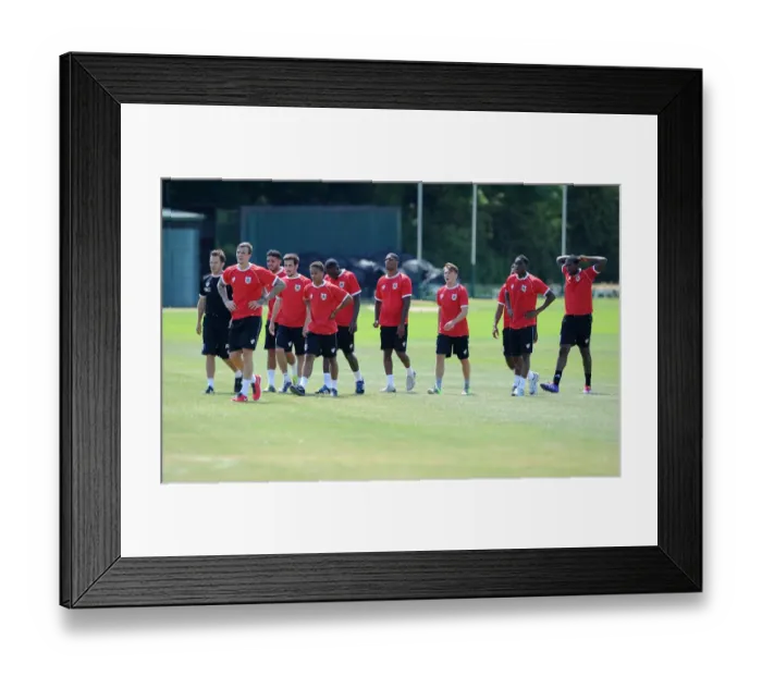Framed Print : Bristol City Football Club: July 2014 Training Sessions