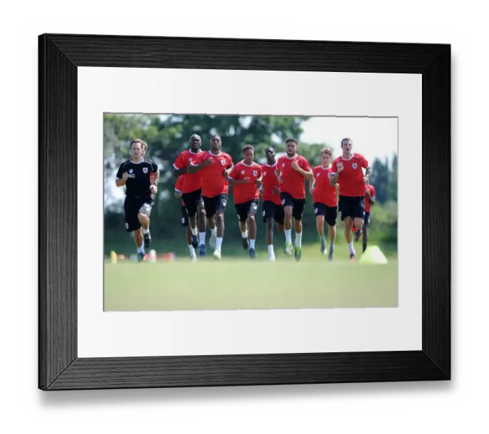 Framed Print : Bristol City Football Club: July 2014 Training Sessions Framed Print : Bristol City Football Club: July 2014 Training Sessions