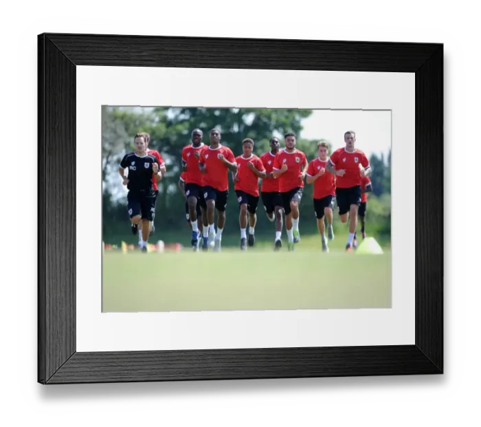 Framed Print : Bristol City Football Club: July 2014 Training Sessions