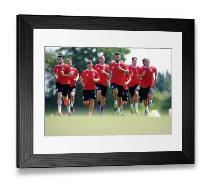 Framed Print : Bristol City Football Club: July 2014 Training Sessions